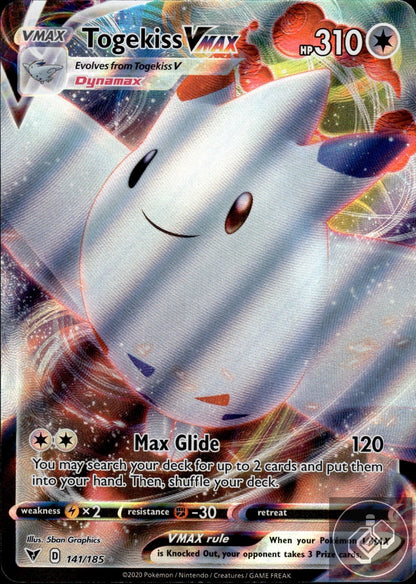 Togekiss VMAX 141/185 Holo VMAX Rare Vivid Voltage Pokemon