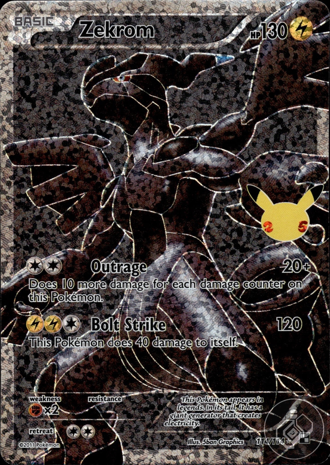 Zekrom 114/114 Classic Collection Celebrations: Classic Collection Pokemon