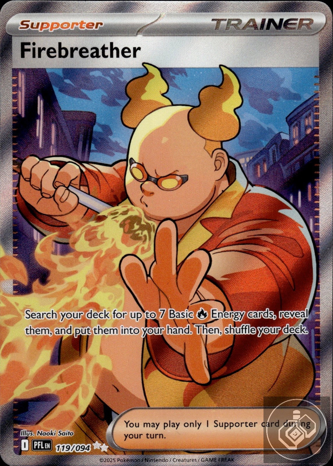 Firebreather 119/094 Ultra Rare Phantasmal Flames Pokemon