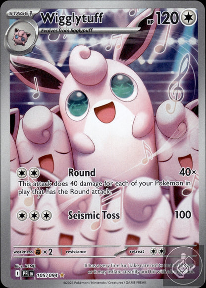 Wigglytuff 105/094 Illustration Rare Phantasmal Flames Pokemon