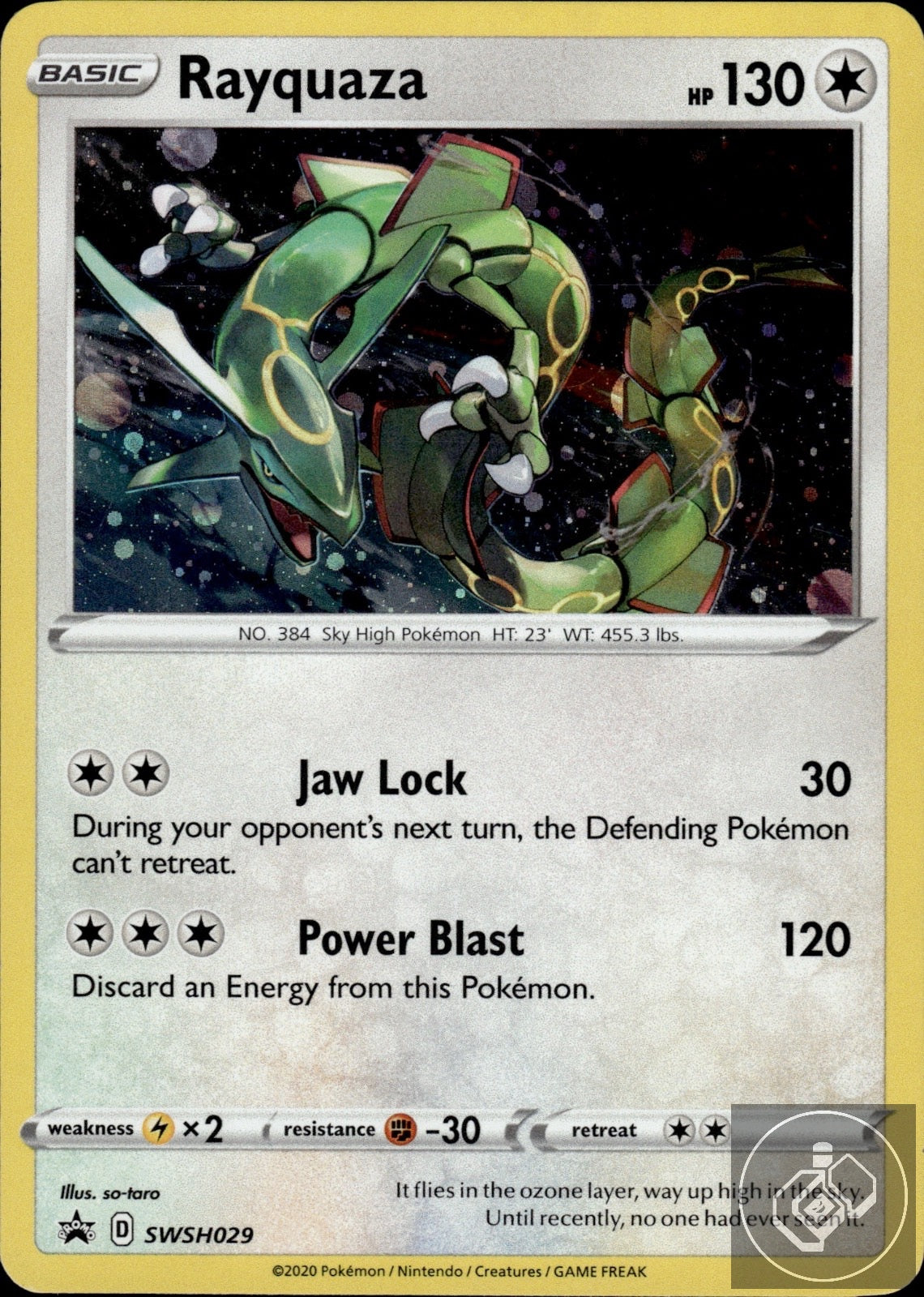 Rayquaza SWSH029 Holo Promo Sword & Shield Promo Pokemon