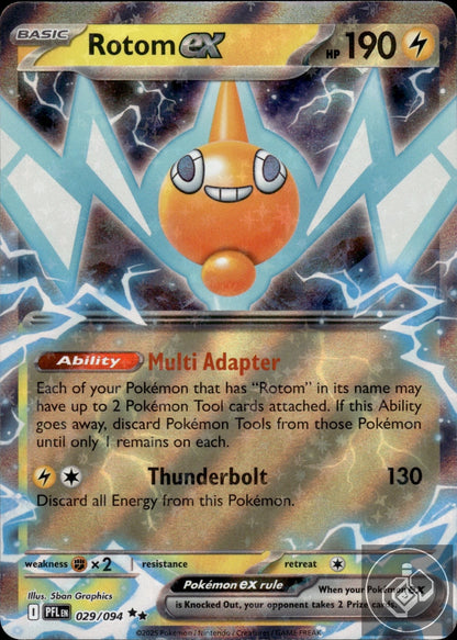 Rotom ex 029/094 Double Rare Phantasmal Flames Pokemon