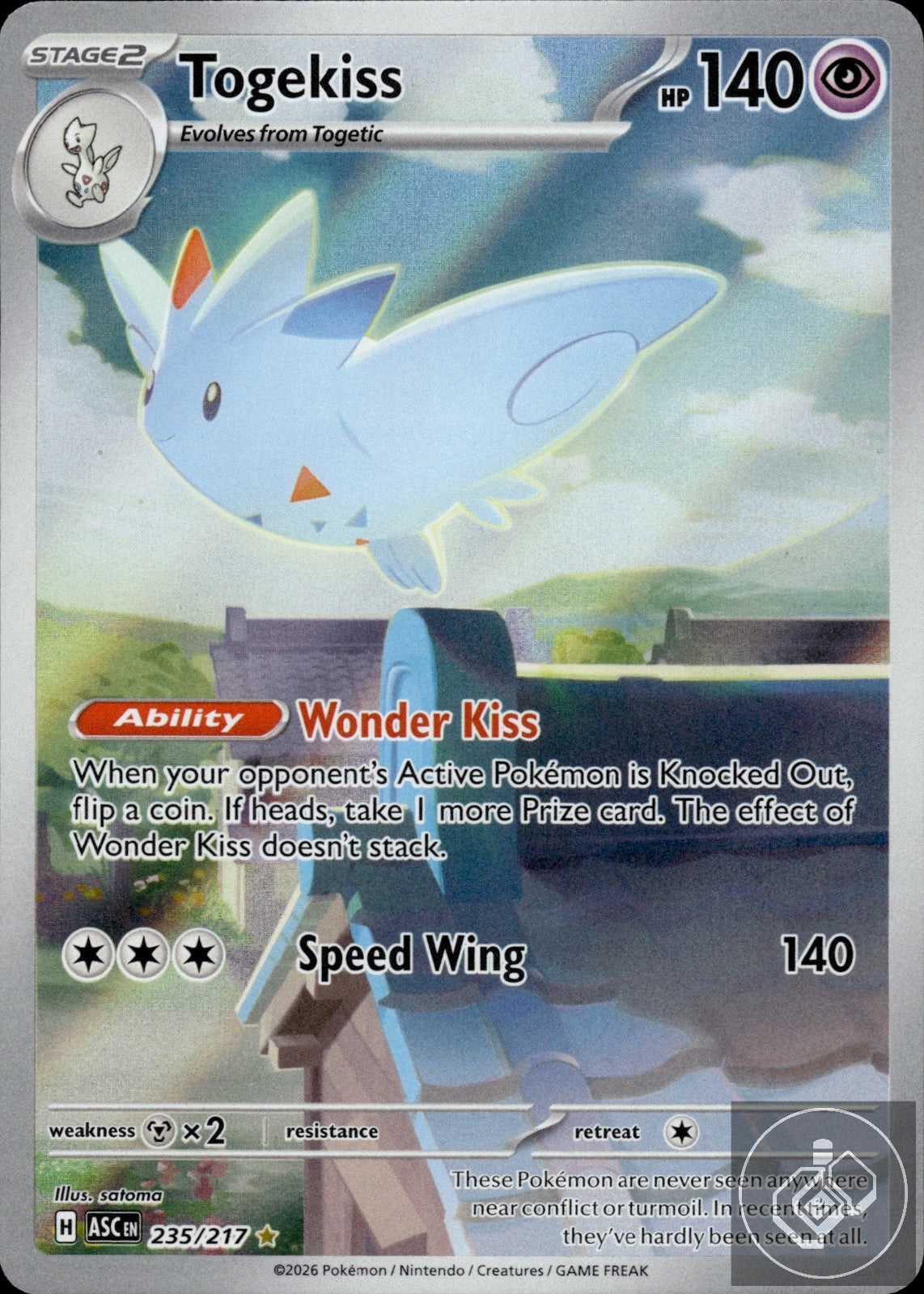 Togekiss 235/217 Illustration Rare Ascended Heroes Pokemon