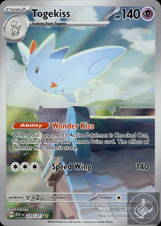 Togekiss 235/217 Illustration Rare Ascended Heroes Pokemon