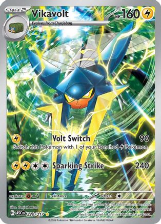 Vikavolt 230/217 Illustration Rare Ascended Heroes Pokemon