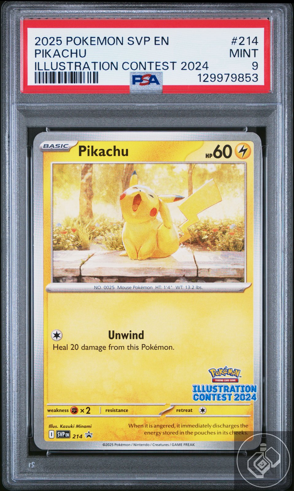 Pikachu 214 Illustration Contest 2024 Svp En-sv Black Star Promo Pokemon PSA 9