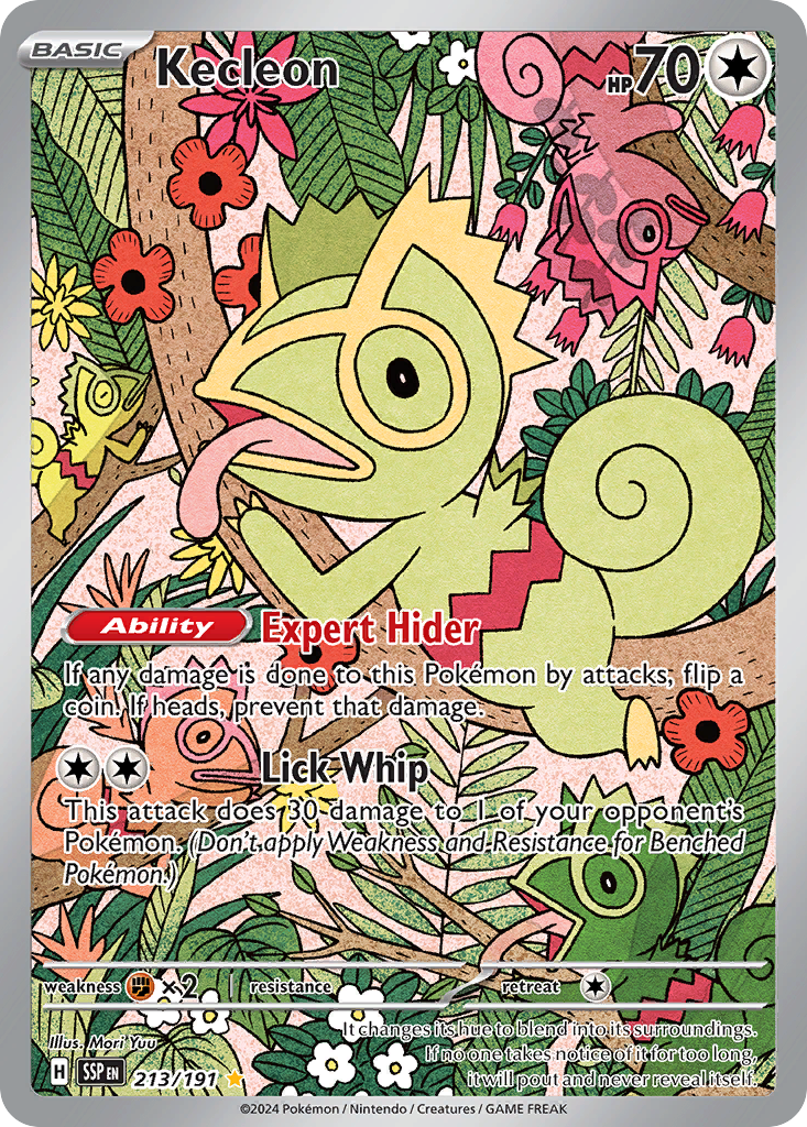 Kecleon 213/191 Illustration Rare Surging Sparks Pokemon