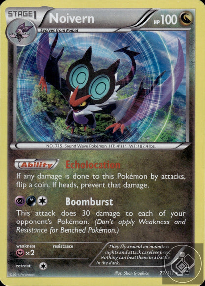 Noivern 77/111 Holo Rare Furious Fists Pokemon