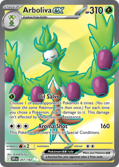 Arboliva ex 207/182 Ultra Rare Destined Rivals Pokemon