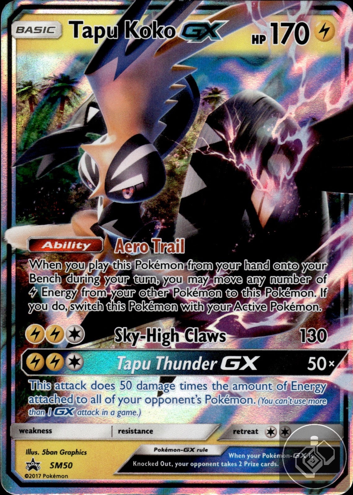 Tapu Koko GX - SM50 Holo Promo Sun & Moon Promo Pokemon