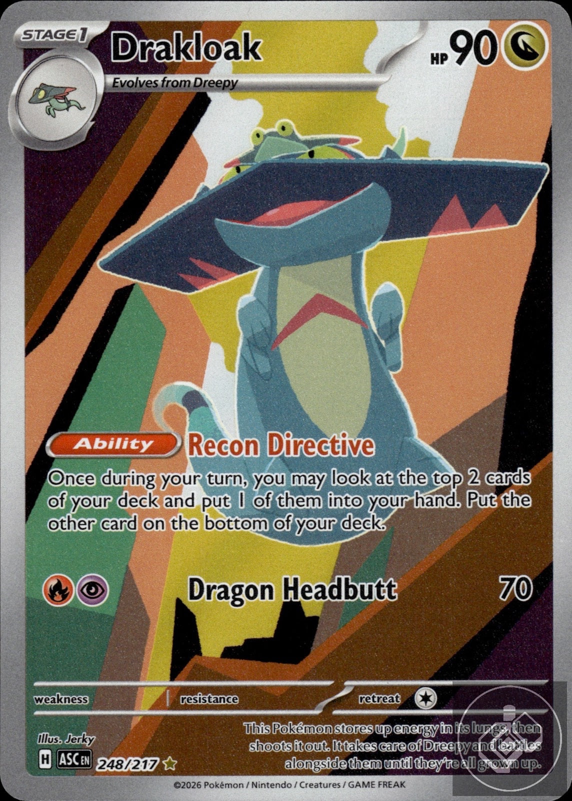 Drakloak 248/217 Illustration Rare Ascended Heroes Pokemon