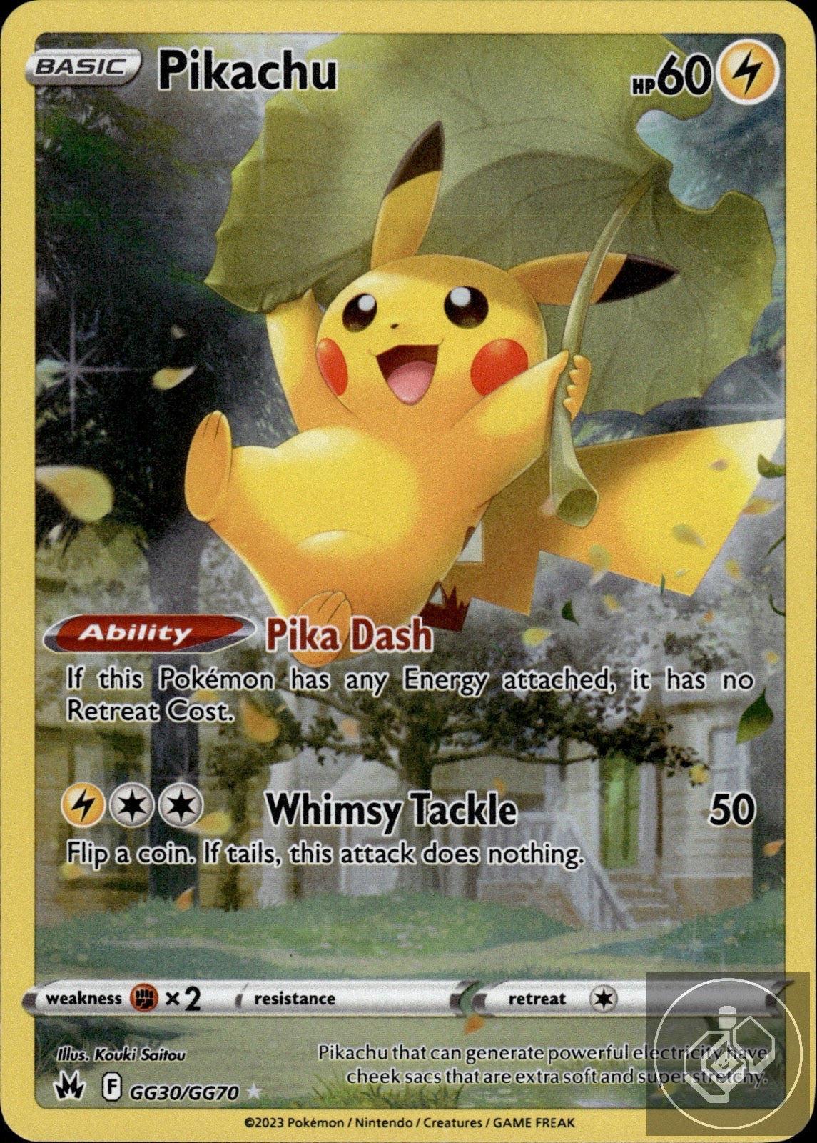 Pikachu GG30/GG70 Holo Crown Zenith Galarian Gallery Pokemon