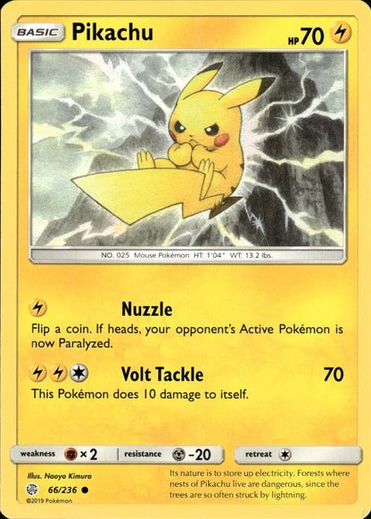Pikachu 66/236 Common Cosmic Eclipse Pokemon