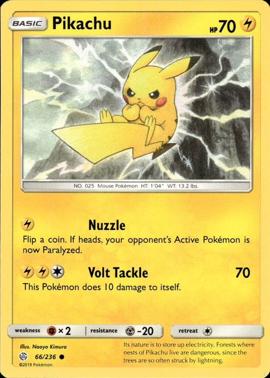 Pikachu 66/236 Common Cosmic Eclipse Pokemon
