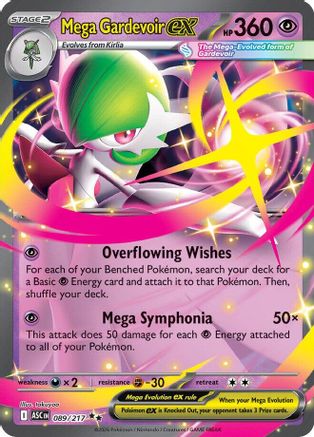 Mega Gardevoir ex 089/217 Double Rare Ascended Heroes Pokemon