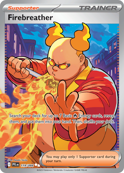 Firebreather 119/094 Ultra Rare Phantasmal Flames Pokemon
