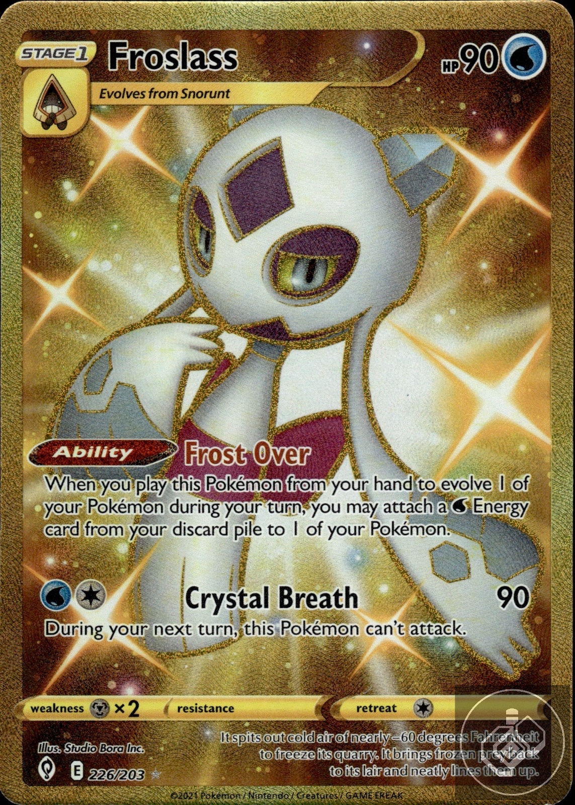 Froslass 226/203 Secret Rare Evolving Skies Pokemon