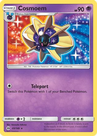 Cosmoem 65/149 Rare SM Base Set Pokemon
