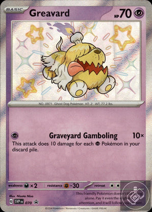 Greavard 070 Holo Promo Scarlet & Violet Promo Pokemon