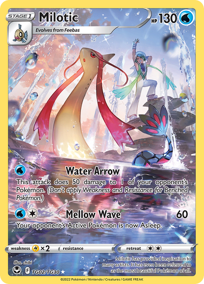 Milotic TG02/TG30 Holo Silver Tempest Trainer Gallery Pokemon