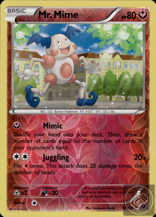 Mr. Mime 67/124 Rare Fates Collide Pokemon