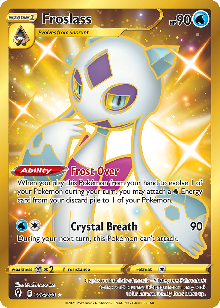 Froslass 226/203 Secret Rare Evolving Skies Pokemon
