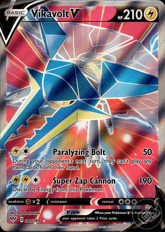 Vikavolt V 180/189 Ultra Rare Darkness Ablaze Pokemon