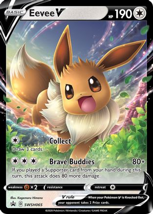 Eevee V SWSH065 Holo Promo Sword & Shield Promo Pokemon