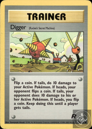 Digger 75/82 Uncommon Team Rocket Pokemon Unlimited