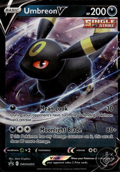 Umbreon V SWSH203 Holo Promo Sword & Shield Promo Pokemon
