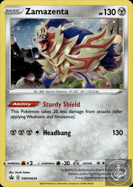 Zamazenta SWSH034 Holo Promo Sword & Shield Promo Pokemon