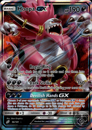 Hoopa GX 96/181 Holo GX Rare Team Up Pokemon