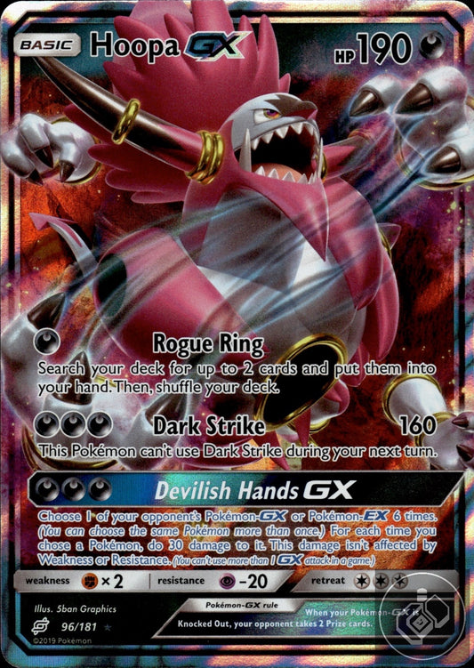 Hoopa GX 96/181 Holo GX Rare Team Up Pokemon