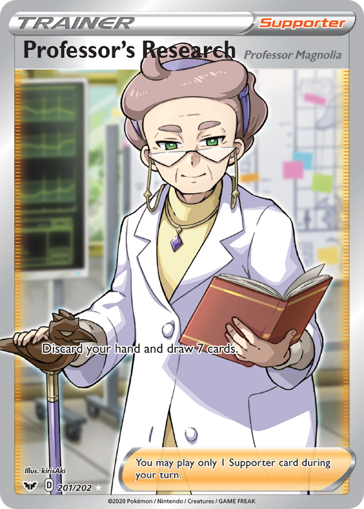 Professor's Research (Professor Magnolia) 201/202 Sword & Shield Pokemon