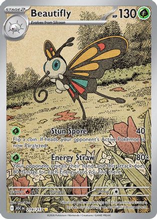 Beautifly 219/217 Illustration Rare Ascended Heroes Pokemon