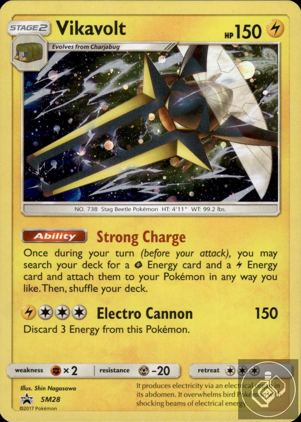 Vikavolt - SM28 Holo Promo Sun & Moon Promo Pokemon