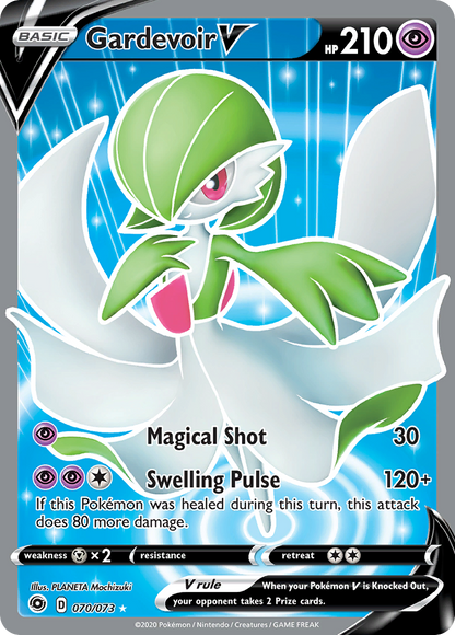 Gardevoir V 070/073 Ultra Rare Champion's Path Pokemon