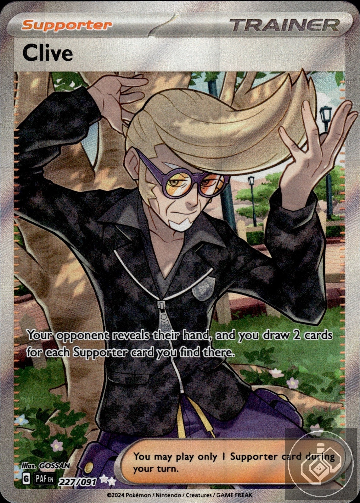 Clive 227/091 Ultra Rare Paldean Fates Pokemon