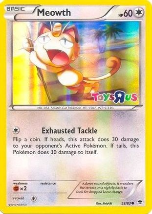 Meowth 053/083 Holo Promo Miscellaneous Cards & Products Pokemon Holo