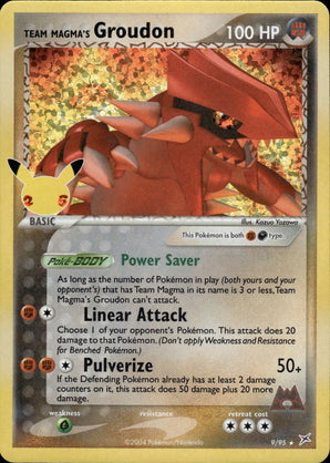 Team Magma's Groudon 9/95 Celebrations: Classic Collection Pokemon