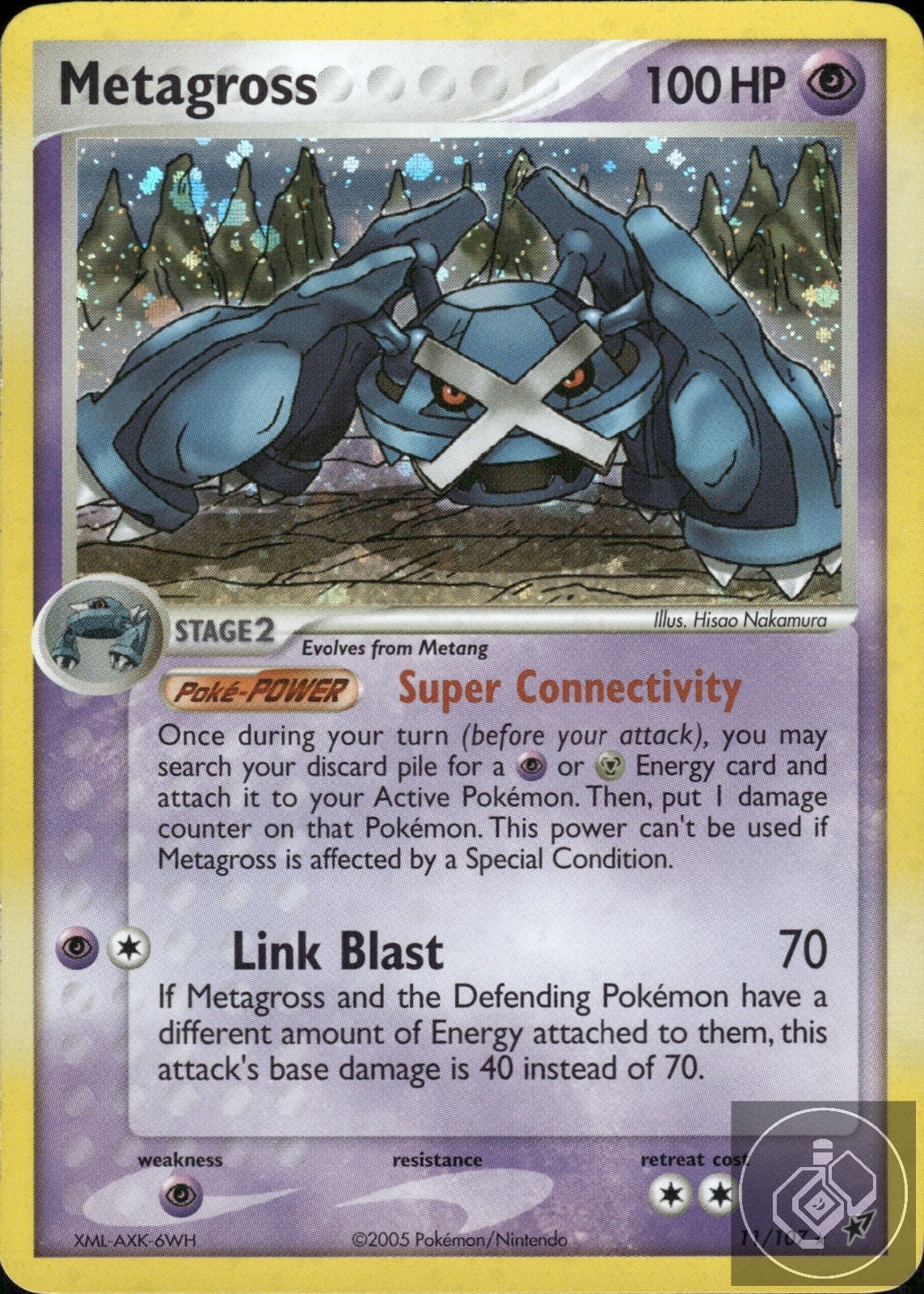 Metagross 11/107 Holo Rare Deoxys Pokemon