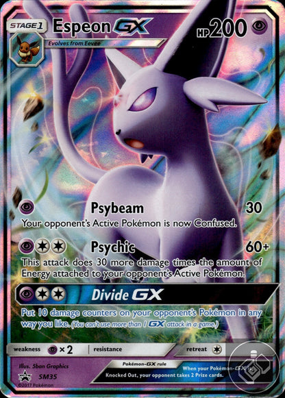 Espeon GX - SM35 Holo Promo Sun & Moon Promo Pokemon