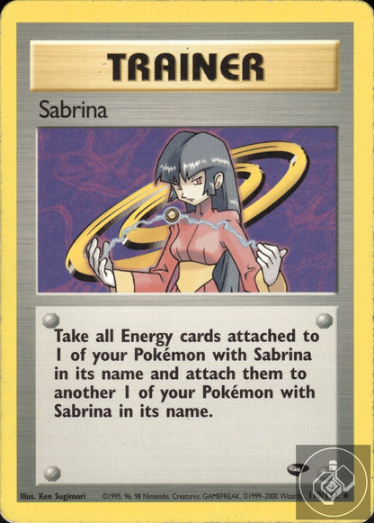 Sabrina 110/132 Rare Gym Challenge Pokemon
