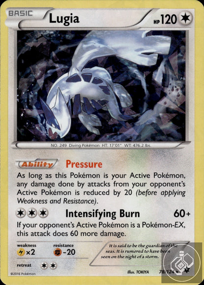 Lugia 78/124 Rare Fates Collide Pokemon