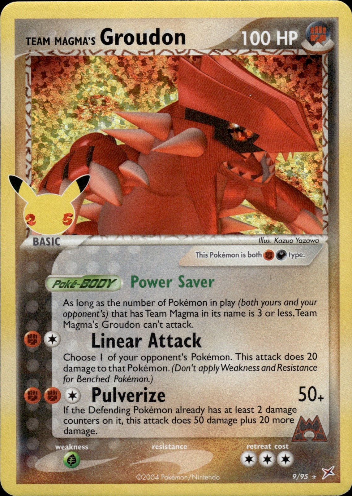 Team Magma's Groudon 9/95 Celebrations: Classic Collection Pokemon