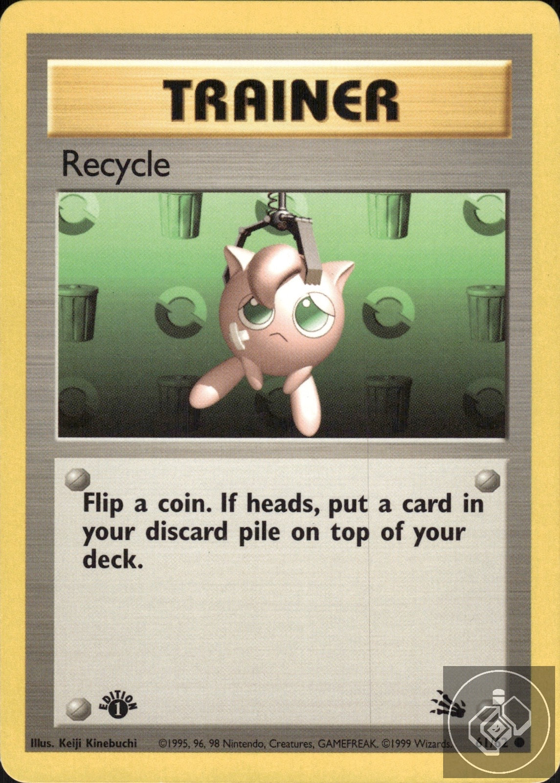 Recycle 61/62 Common Fossil Pokemon 1st Edition
