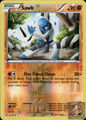 Sawk 59/98 Uncommon Emerging Powers Pokemon Reverse Holo