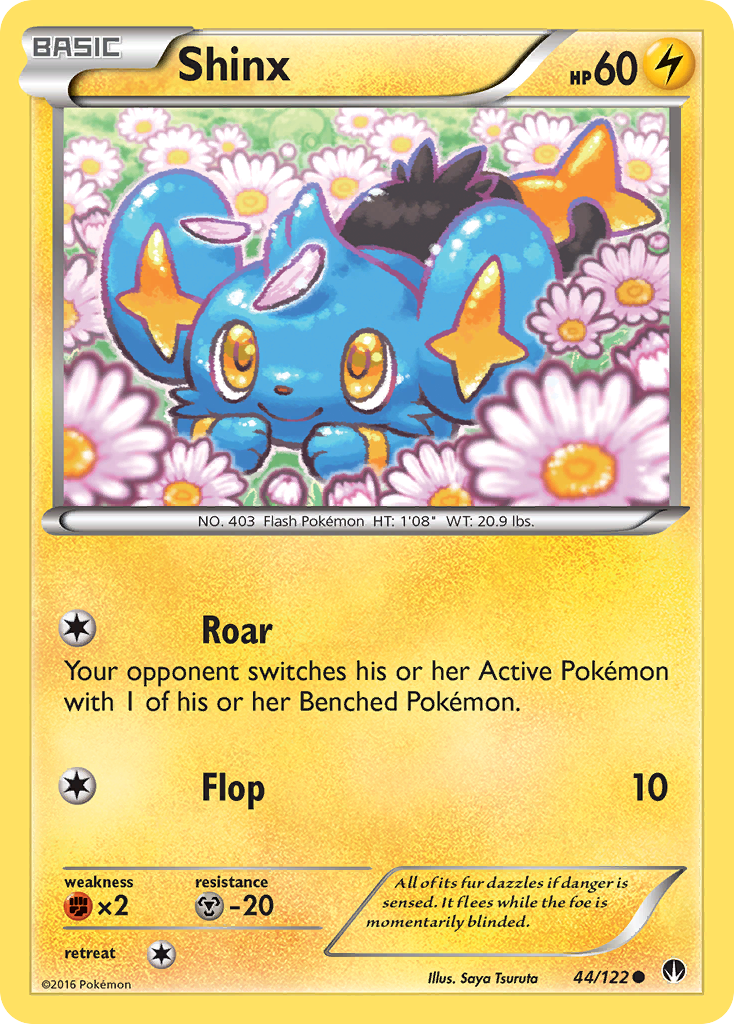 Shinx 44/122 Common BREAKpoint Pokemon Reverse Holo
