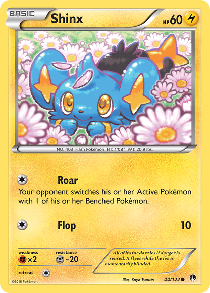 Shinx 44/122 Common BREAKpoint Pokemon Reverse Holo