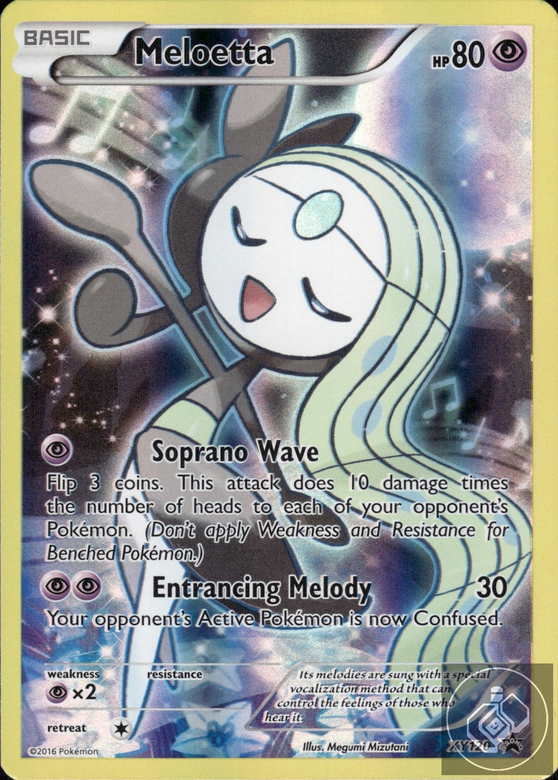Meloetta XY120 Holo Promo XY Promo Pokemon